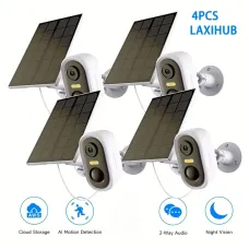 4pcs LaxiHub 1296P FHD, 3MP FHD Wireless Security Camera