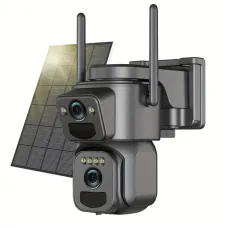 High Quality [10x Zoom] 360-degree Low-power CCTV Solar Panel Battery 2K WiFi Camera