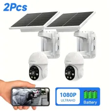 2pcs XIAOVV P6 1080P Wireless Security Cameras 2.4Ghz WiFi PTZ 